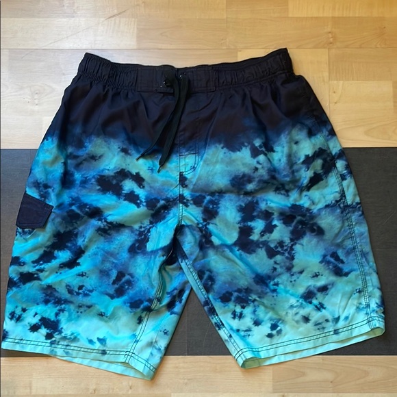 Kanu Surf Other - ©️Kanu Surf Men's Blue Tie-Dye Swim Shorts